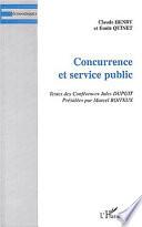 CONCURRENCE ET SERVICE PUBLIC