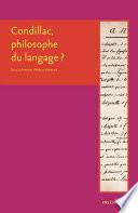 Condillac, philosophe du langage ?