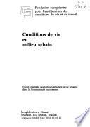 Conditions de vie en milieu urbain