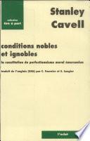 Conditions nobles et ignobles