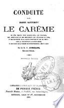 Conduite pour passer saintement le carême