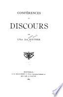 Conférences et discours par l'hon. juge Reuthier. [1.-] 2. série