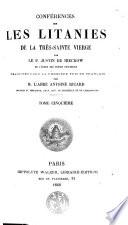 Conférences sur les litanies de la Très-sainte Vierge