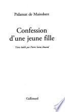 Confession d'une jeune fille