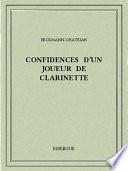 Confidences d'un joueur de clarinette
