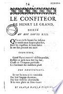 Confiteor de Henry le Grand, dedié au roy Louys XIII [Vers contre les jésuites] [signés F. L.]