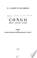 Congo, mai-juin 1960
