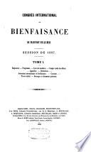 Congrès international de bienfaisance de Francfort-sur-le-Mein: Règlement, programme, liste des membres