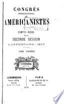 Congres international des Americanistes