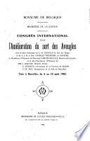 Congrès international pour l'amélioration du sort des Aveugles