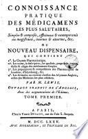 Connoissance pratique des médicaments les plus salutaires, 1