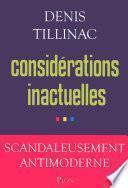 Considérations inactuelles