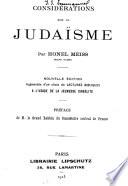 Considérations sur le judaïsme