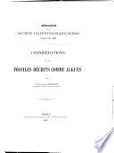 Considérations sur les fossiles décrits comme algues