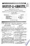 Constant-La-Girouette comedie-vaudeville en un acte par MM. Eugene Grange et Bresil