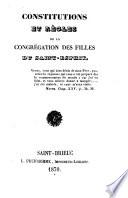Constitutions et règles de la congrégation des Filles du Saint-Esprit
