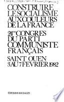 Construire le socialisme aux couleurs de la France