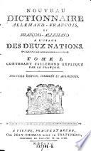 Contenant L'Allemand Explique Par Le Francois