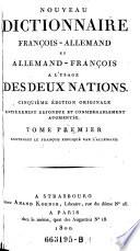 Contenant Le François Expliqué Par L'Allemand