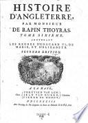 Contenant Les Regnes D’Edouard VI, De Marie, Et D’Elizabeth