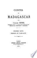 Contes de Madagascar: ptie. Fables et fabliaux