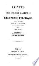 Contes de Miss Harriet Martineau sur l'économie politique