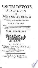 Contes dévots, fables et romans anciens