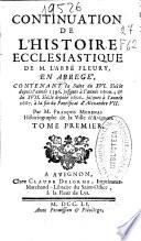 Continuation de l'histoire ecclesiastique
