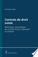 Contrats de droit suisse
