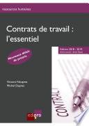 Contrats de travail : l'essentiel - Edition 2018-2019