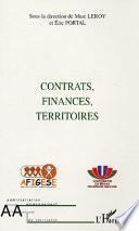 Contrats, finances, territoires