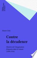 Contre la décadence