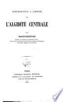 Contribution à l'étude de l'algidité centrale