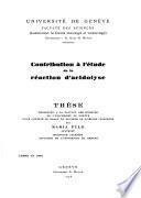 Contribution à l'étude de la réaction d'acidolyse