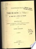 Contribution à l'étude des macles des Feldspaths au moyen de la méthode de Fedoroff