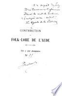 Contribution au folk-lore de l'aude