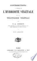 Contributions à l'étude de l'hybridité végétale