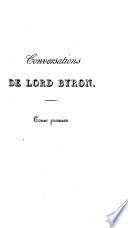 Conversations de Lord Byron