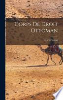 Corps de droit ottoman