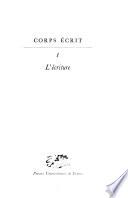 Corps écrit