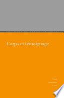 Corps et témoignage