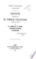 Corps Législatif. (Session de 1861.) Discours ... sur la Liberté de la Presse, l'Équilibre du Budget, la Révolution