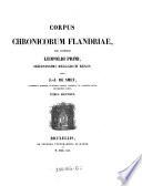 Corpus chronicorum Flandriae. Tomus Secundus