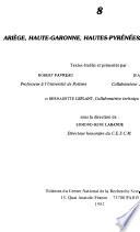 Corpus des inscriptions de la France médiévale: Ariège, Haute-Garonne, Hautes-Pyrénées, Tarn-et-Garonne