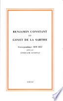 Correspondance (1818-1822)