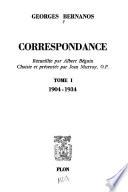 Correspondance: 1904-1934