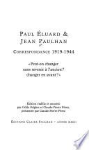 Correspondance 1919-1944