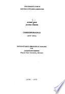 Correspondance (1937-1951)