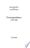 Correspondance, 1970-1984