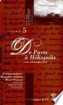 Correspondance Alexandre Vialatte-Henri Pourrat, 1916-1959: De Paris à Héliopolis; mars 1935 - juillet 1939